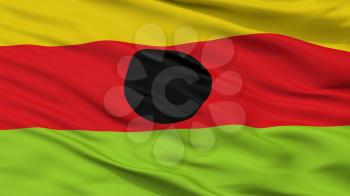 Quinchia City Flag, Country Colombia, Risaralda Department, Closeup View, 3D Rendering