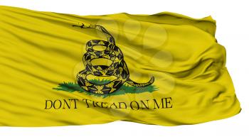 Gadsden Flag, Isolated On White Background, 3D Rendering