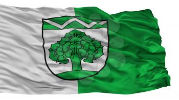 Werneuchen City Flag, Country Germany, Isolated On White Background, 3D Rendering