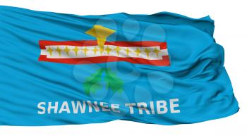 Shawnee Tribe Of Oklahoma Indian Flag, Isolated On White Background, 3D Rendering