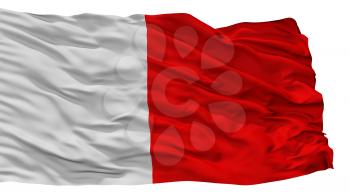 Bari City Flag, Country Italy, Isolated On White Background, 3D Rendering