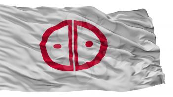 Akashi City Flag, Country Japan, Hyogo Prefecture, Isolated On White Background, 3D Rendering