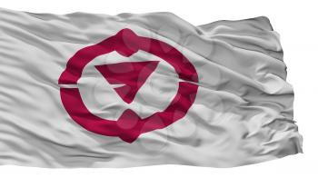 Nakama City Flag, Country Japan, Fukuoka Prefecture, Isolated On White Background, 3D Rendering