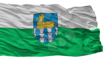 Lubana City Flag, Country Latvia, Isolated On White Background, 3D Rendering
