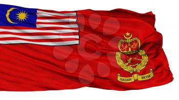 Malaysian Army Flag, Isolated On White Background, 3D Rendering