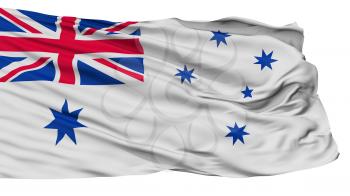 Australia Naval Ensign Flag, Isolated On White Background, 3D Rendering
