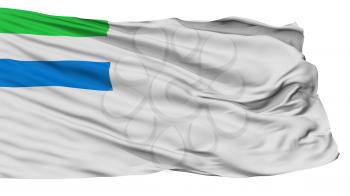 Sierra Leone Naval Ensign Flag, Isolated On White Background, 3D Rendering