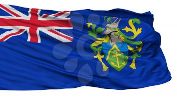 Pitcairn Islands Flag, Isolated On White Background, 3D Rendering