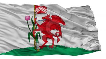 Cardiff City Flag, Country Uk, Isolated On White Background, 3D Rendering
