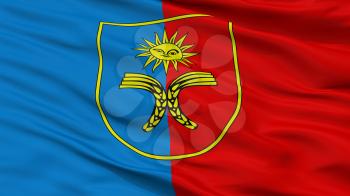 Khmelnytskyi Oblast City Flag, Country Ukraine, Closeup View, 3D Rendering