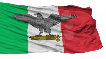 Italian Social Republic War Flag, Isolated On White Background, 3D Rendering