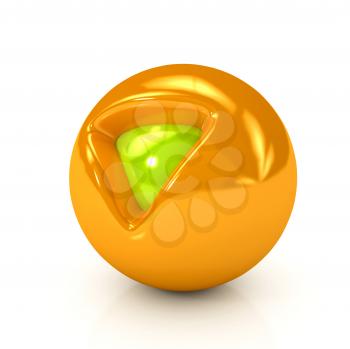 Royalty Free Clipart Image of an Abstract Sphere