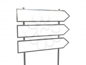 Royalty Free Clipart Image of Blank Signs