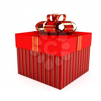 Royalty Free Clipart Image of a Gift Box