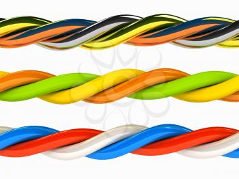 Royalty Free Clipart Image of Wires