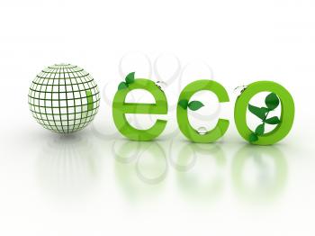 Royalty Free Clipart Image of an Ecological Concept