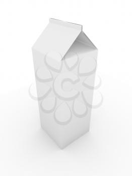 Royalty Free Clipart Image of a Blank Carton