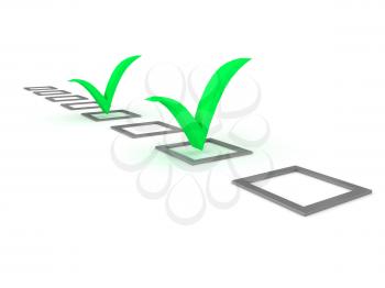 Royalty Free Clipart Image of a Checklist