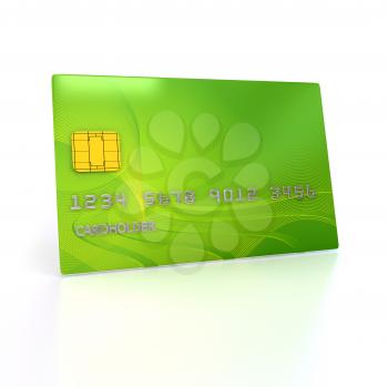 Royalty Free Clipart Image of a Credit Card