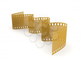 Royalty Free Clipart Image of a Strip of Film