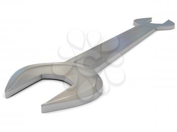 Royalty Free Clipart Image of an Iron Spanner