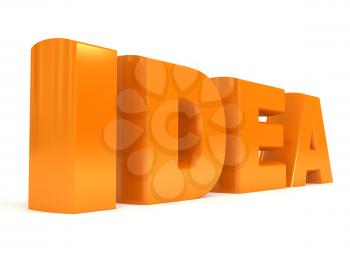 Royalty Free Clipart Image of the Word Idea