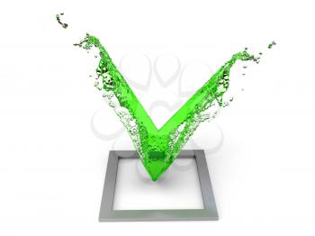 Royalty Free Clipart Image of a Checkmark