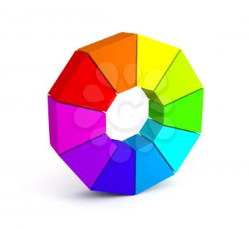 Royalty Free Clipart Image of a Colour Palette