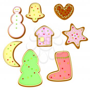 Royalty Free Clipart Image of Christmas Cookies