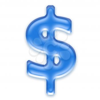 Royalty Free Clipart Image of a Dollar Symbol