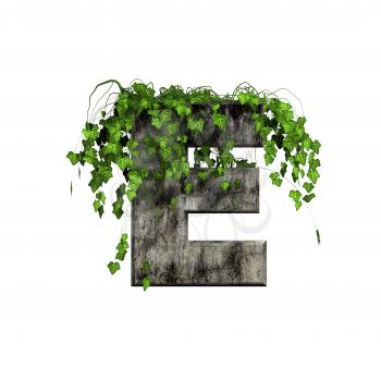 Royalty Free Clipart Image of a Letter 'E'
