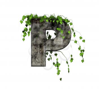 Royalty Free Clipart Image of a Letter 'P'