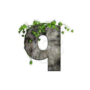 Royalty Free Clipart Image of a Letter 'q'