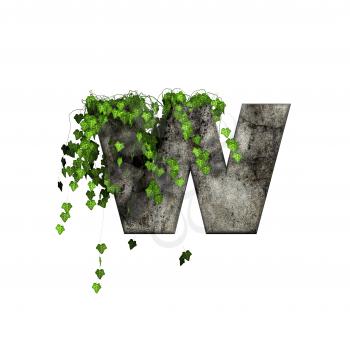 Royalty Free Clipart Image of a Letter 'w'