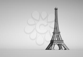 Royalty Free Clipart Image of the Eiffel Tower