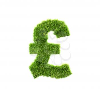 grass currency isolated on a white background