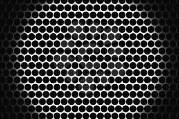Metal speaker grill texture for using as background. Highly detailed render.