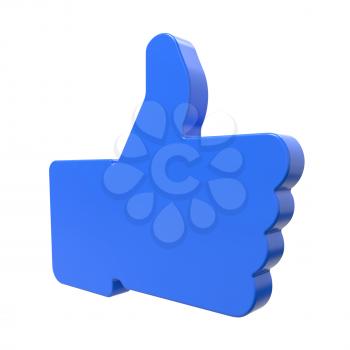 Like Icon. Thumb Up Sign for Blogs and Websites.