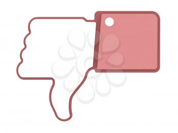 Dislike Icon. Thumb Up Sign for Blogs and Websites.