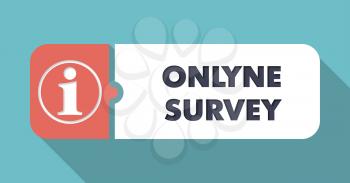 Online Survey on Blue in Flat Design with Long Shadows.