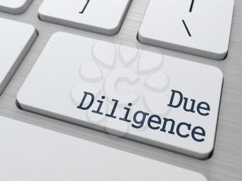 Due Diligence on White Keyboard Button on Computer Keyboard.