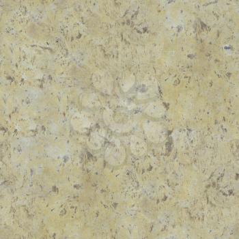Yellow Ancient Sawn Sandstone with Brown Blotches. Seamless Tileable Texture.