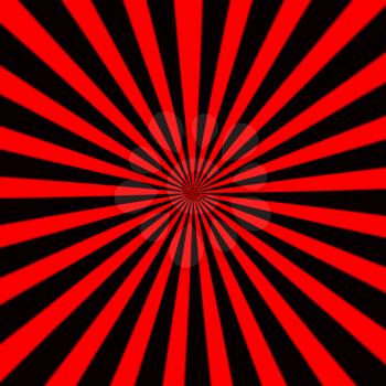 Starburst background, sunbeams going in all directions, red and black