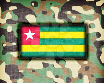 Amy camouflage uniform with flag on it, Togo