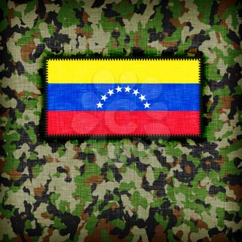 Amy camouflage uniform with flag on it, Venezuela
