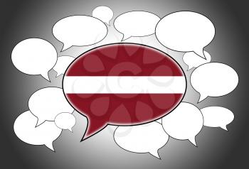 Communication concept - Speech cloud, the voice of Latvia