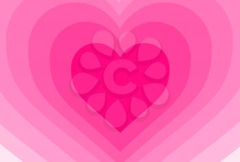 Heart shape backgound - Concept of love - pink