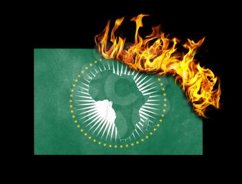 Flag burning - concept of war or crisis - African Union