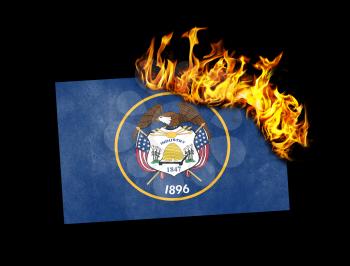 Flag burning - concept of war or crisis - Utah