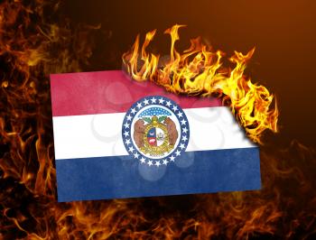 Flag burning - concept of war or crisis - Missouri